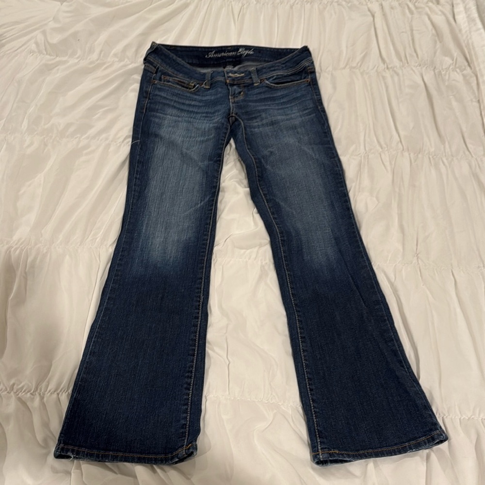 American eagle slim bootcut dark wash jeans